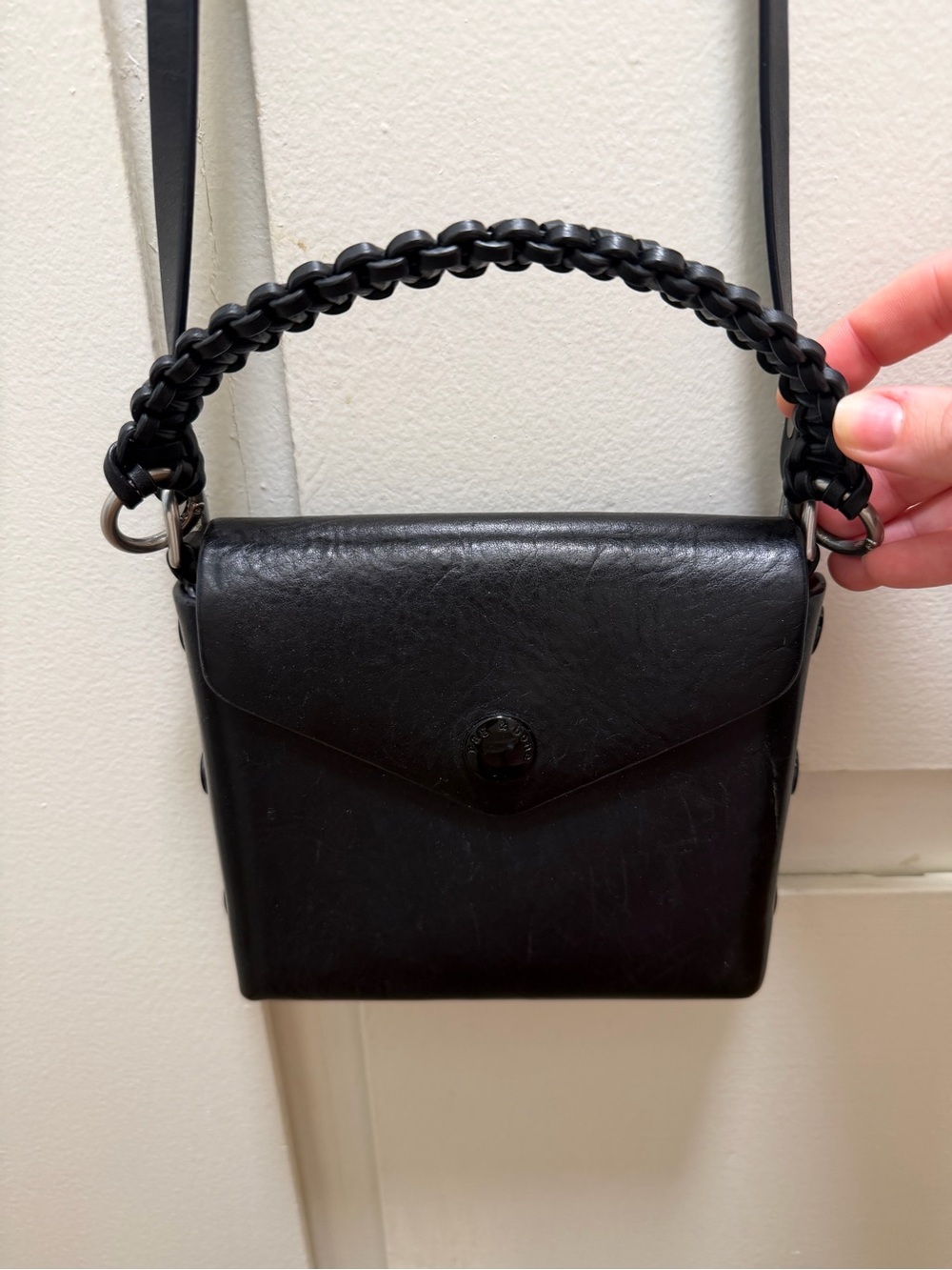 Rag & Bone Black Leather Crossbody Bag